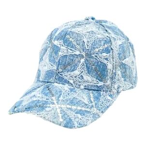 Fashionable Star women's baddazed sequins and rhinestones baseball cap.